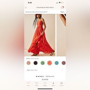 Free People Extratropical Maxi Dress. Size: Small. Color: Coral Bright.